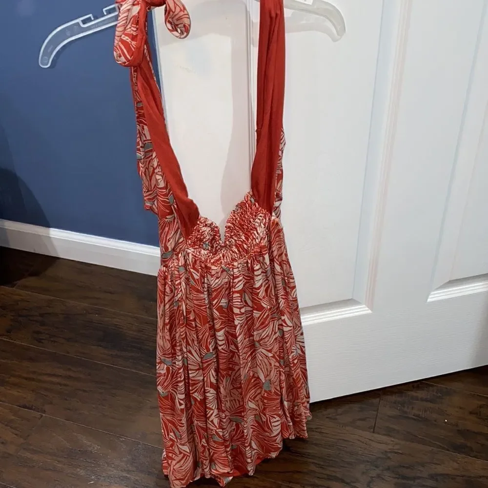 Free People Libby convertible dress coral red size XS - Picture 4 of 8